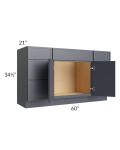 Vienna Indigo 60" Vanity Sink and Drawer Combo