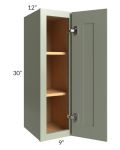 Midtown Pistachio Green Shaker 9x30 Wall Cabinet