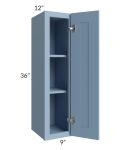 Sky Blue Shaker 09x36 Wall Cabinet