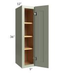 Midtown Pistachio Green Shaker 9x36 Wall Cabinet