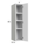 Euro Gloss White 9x40-1/4 Wall Cabinet