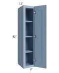 Sky Blue Shaker 09x42 Wall Cabinet
