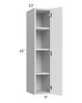 Milan White Matte 9x42 Wall Cabinet