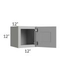 Pewter Grey Shaker 12x12 Wall Cabinet