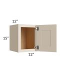 Midtown Cream Shaker 12x15 Wall Cabinet