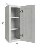Heather Grey Shaker 12x30 Wall Cabinet
