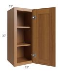 Artisan Walnut Shaker 12x30 Wall Cabinet