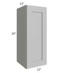Midtown Painted Grey Shaker 12x30 Wall Cabinet