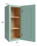 Midtown Mint Green Shaker 12x30 Wall Cabinet