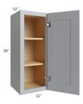 Asheville Grey Shaker 12x30 Wall Cabinet
