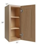 Asheville Rift Oak Shaker 12x30 Wall Cabinet