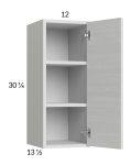 Euro White Grain 12x30-1/4 Wall Cabinet