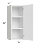 Venetian White Gloss 12x30 Wall Cabinet