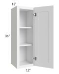Aspen White Shaker 12x36 Wall Cabinet
