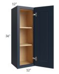 Southport Blue Shaker 12x36 Wall Cabinet