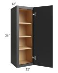 Vienna Black 12x36 Wall Cabinet