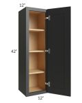 Midtown Black Shaker 12x42 Wall Cabinet