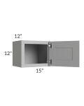 Pewter Grey Shaker 15x12 Wall Cabinet