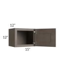Natural Grey Shaker 15x12 Wall Cabinet