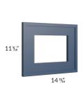 Portland Navy Blue 15x12 Glass Door Only with Glass Included 
