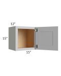 Tuscan Painted Grey 15x15 Wall Cabinet