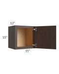 Vienna Kona Brown 15x15 Wall Cabinet