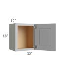Charlotte Grey 15x18 Wall Cabinet 