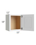 Charlotte White 15x18 Wall Cabinet