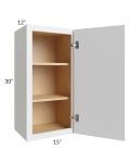 Township White 15x30 Wall Cabinet