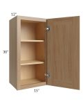 Township Rift Oak 15x30 Wall Cabinet
