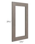 Natural Grey Shaker 15x30 Glass Door Only with Glass Included