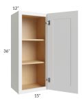 Stratton White Shaker 12x36 Wall Cabinet