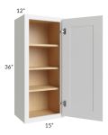 Stratus White 15x36 Wall Cabinet
