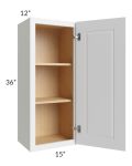 Southport White Shaker 15x36 Wall Cabinet