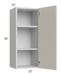 Milan Beige Matte 15x36 Wall Cabinet