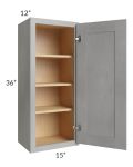 Gramercy Grey Mist 15x36 Wall Cabinet