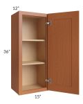 Lexington Cinnamon Glaze 15x36 Wall Cabinet