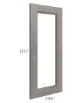 Providence Slate Grey 15x36 Glass Door Only with Glass Included