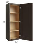 Southport Espresso Shaker 15x42 Wall Cabinet