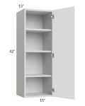Milan White Matte 15x42 Wall Cabinet