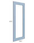 Sky Blue Shaker 15x42 Glass Door Only with Glass Included