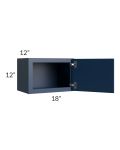 Portland Navy Blue 18x12 Wall Cabinet