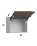 Milan Cafe 18x15 Lift-Up Door Wall Cabinet