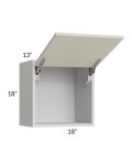 Milan Beige Matte 18x18 Lift-Up Door Wall Cabinet
