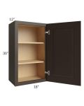 Southport Espresso Shaker 18x30 Wall Cabinet