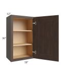 Tuscan Kona Brown 18x30 Wall Cabinet