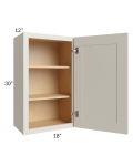 Asheville Cloud Shaker 18x30 Wall Cabinet