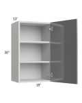 Milan Grey Gloss 18x30 Wall Cabinet