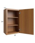 Portland Walnut 18x30 Wall Cabinet