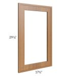 Portland Walnut 18x30 Glass Door Only with Glass Included 